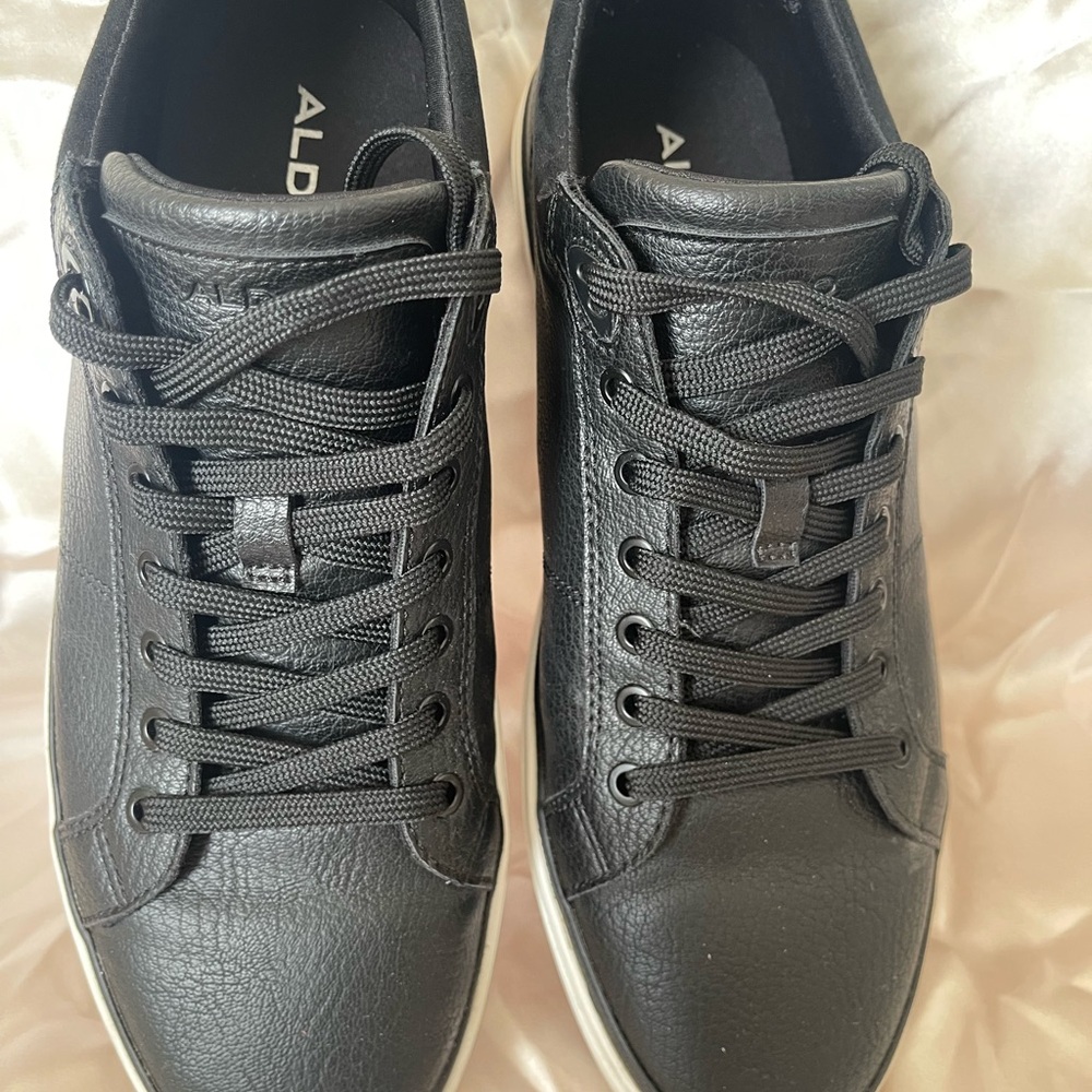 ALDO Men's Black Leather Sneakers